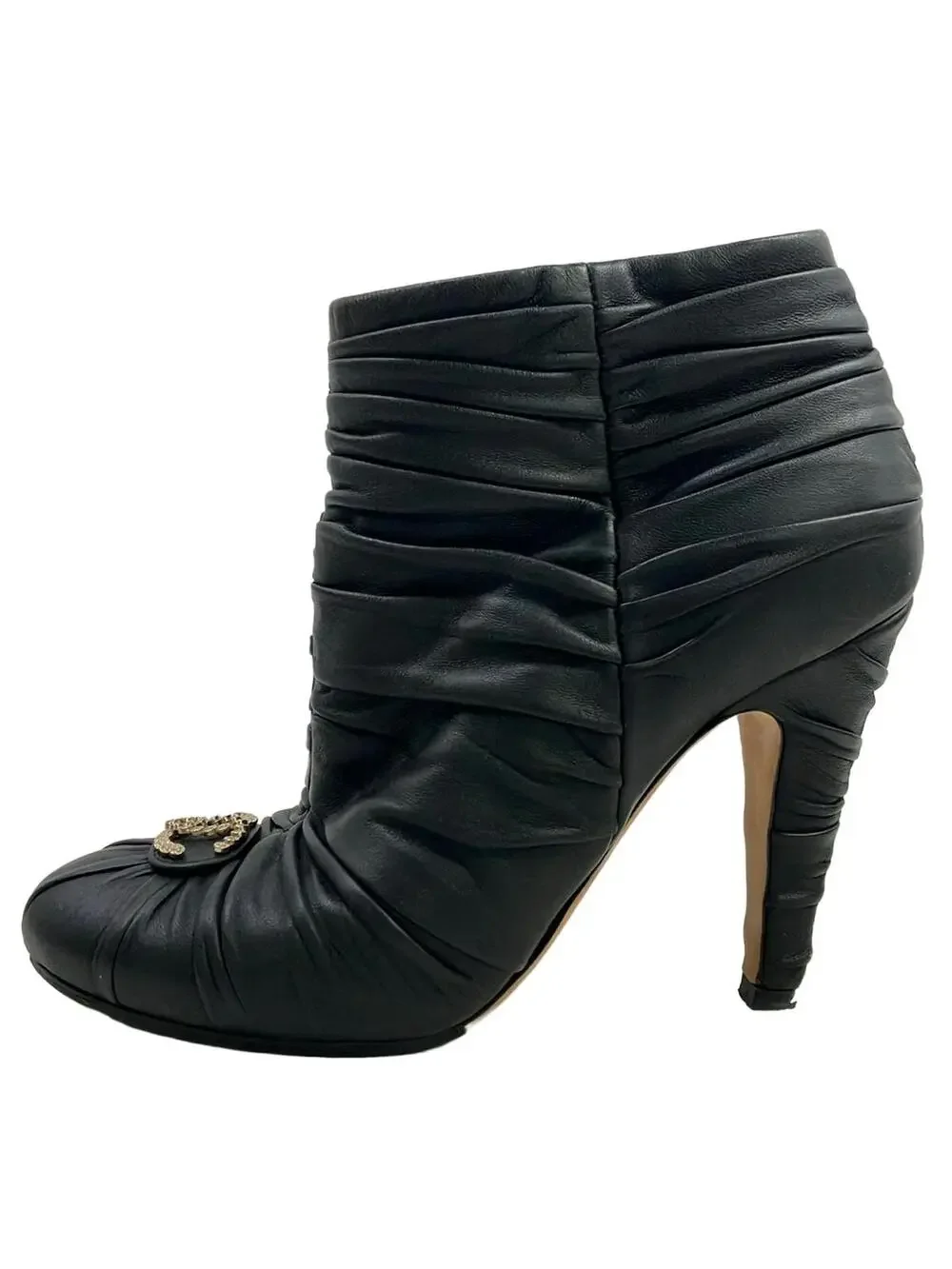Chanel Black Leather Boots #295562C50B